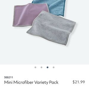 Norwex Mini Microfiber Cloths - Lavender, Gray, Blue